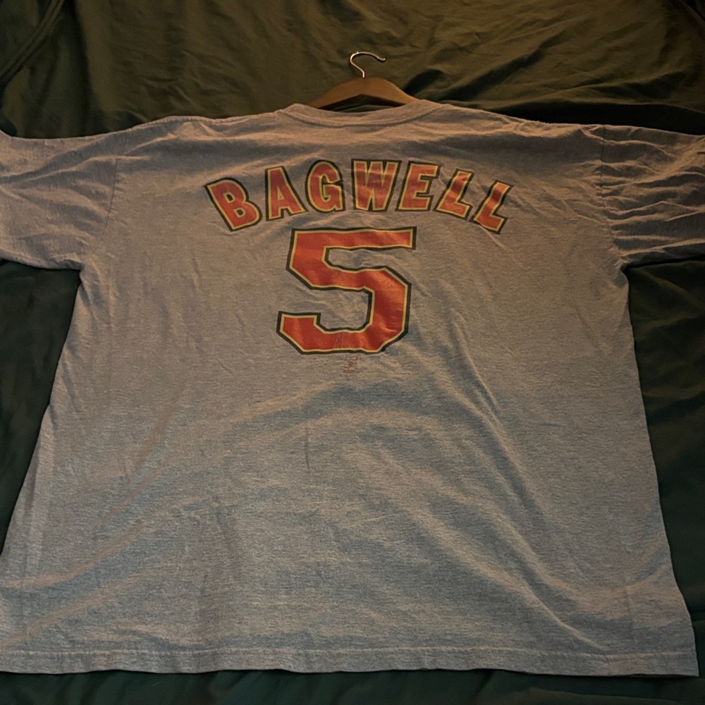 2000 Gray Houston Jeff Bagwell Men's XL Tee Vintage - Picture 6 of 7